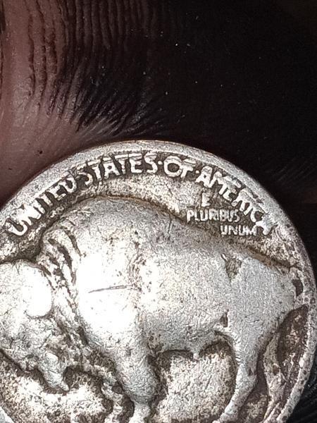 Buffalo Nickel that has an error on back,&hellip;