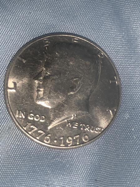 1976 CLAD bicentennial misprint ( dye off center.)