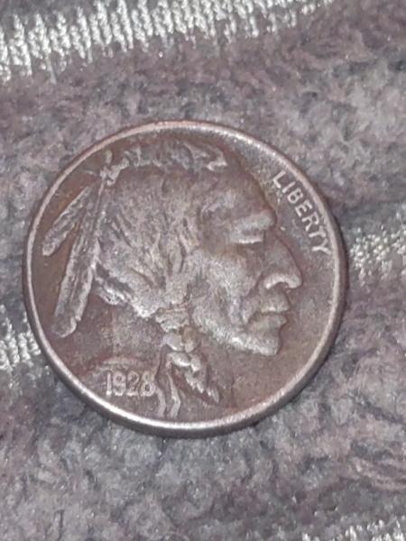 1928 s buffalo nickel head