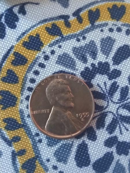 It's a 1955 series S wheat penny