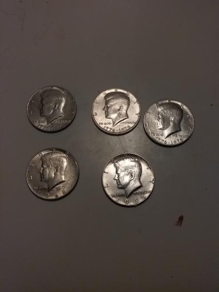 I have 3 1776-1976 Kennedy bicentennial half dollars…