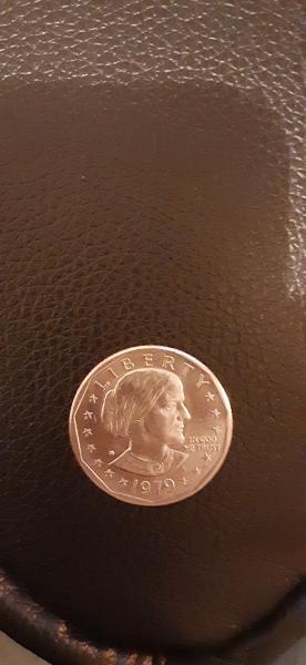 1979 Letter "D" Susan B. Anthony silver dollar.