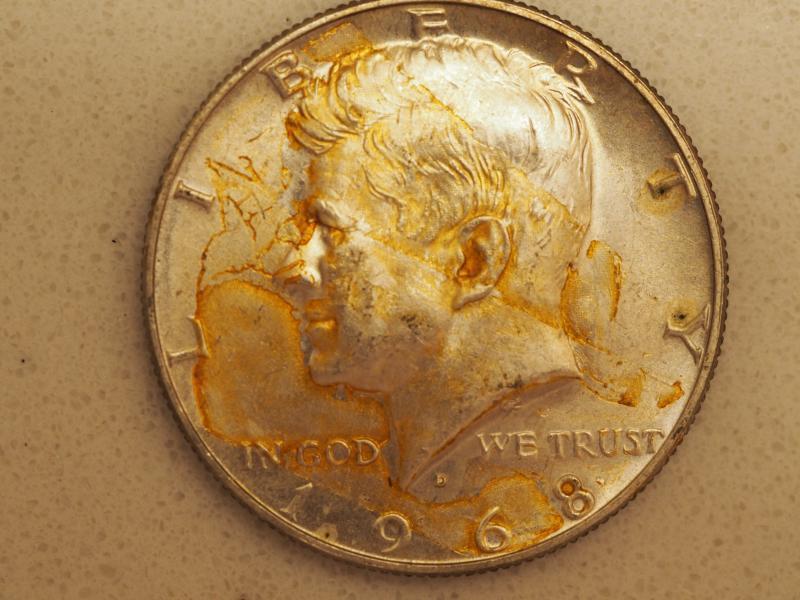 099 1968 D Kennedy half - 'W' on…