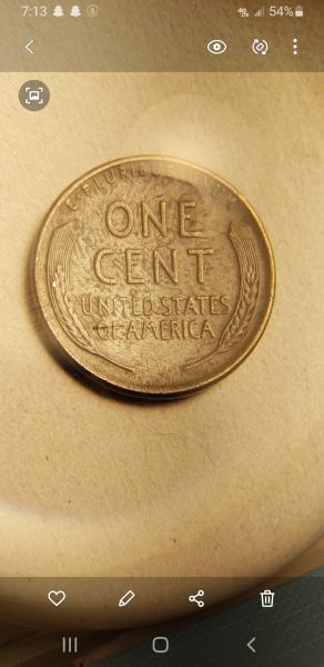 Looks like 1955 penny with the finger print&hellip;