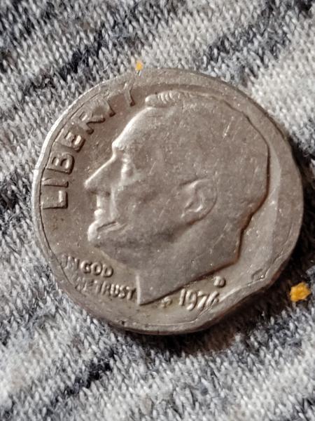 1976 D dime with a possible clipped planchette&hellip;