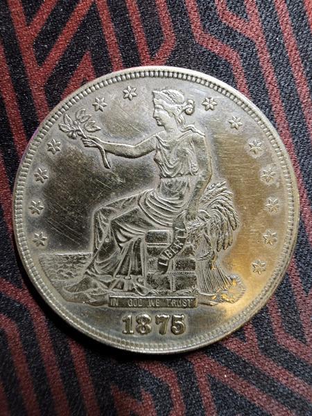 1875 S trade coin