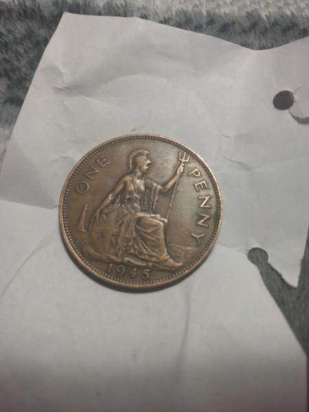 1945 one penny