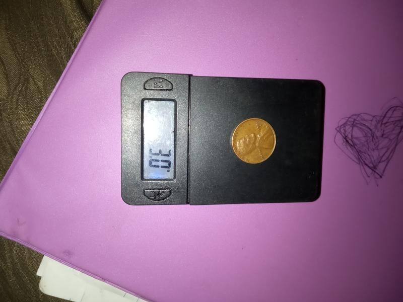 1955 d wheat Lincoln penny. Weighs 3.0 grams.&hellip;