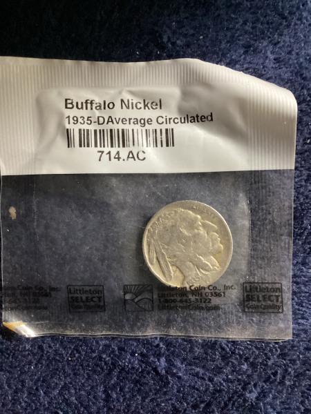 1935D buffalo nickel Average circulated still in its…
