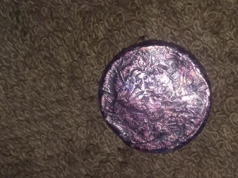 Lincoln cent .daaged .has1943 stamped on i,t obversr&hellip;