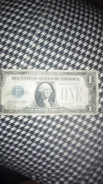It's a 1928 series $1 silver certificate bill&hellip;