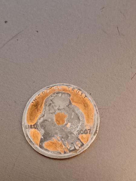 This is a 2007 penny, If you tilt…