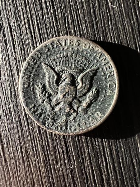 1972 Kennedy Half Dollar error coin