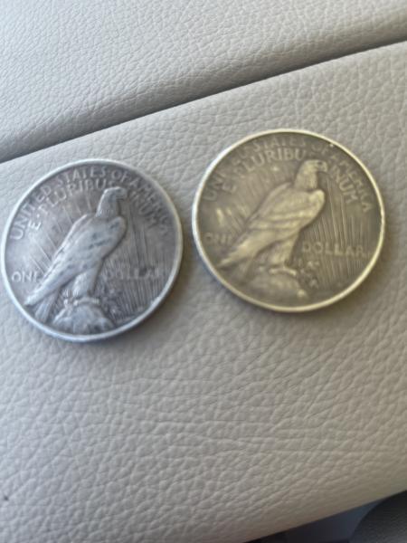 2 silver dollars one from 1922 and the&hellip;