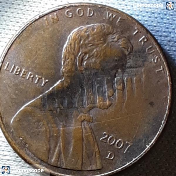 a 2007d penny looks to me it's been…