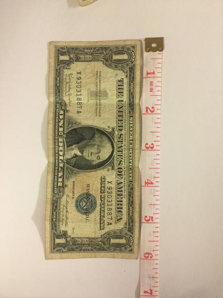 Silver certificate 1057 B series. I believe it&hellip;
