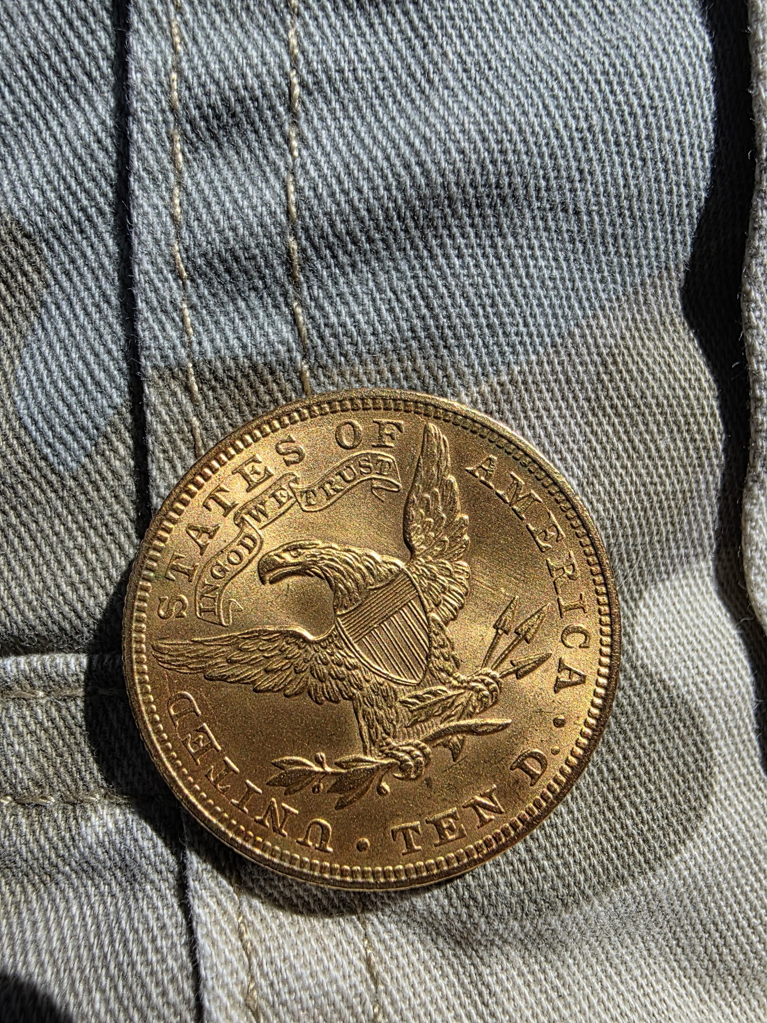1899 10 dollar gold coin