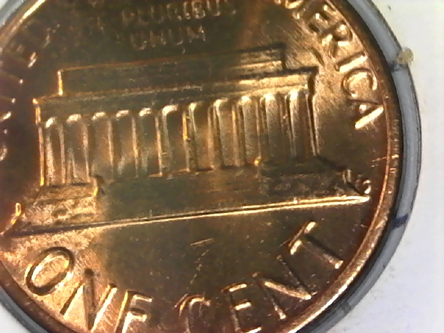 1982P penny LDC No Lincoln in Memorial