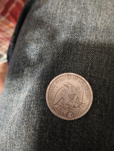1843 sitting liberty half dollar. O mint mark&hellip;