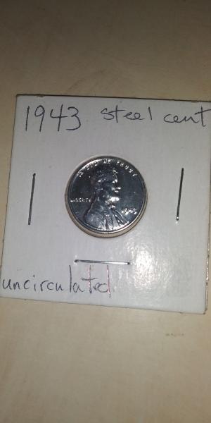 1943 steel penny uncerculated no mint mark. Extremely&hellip;
