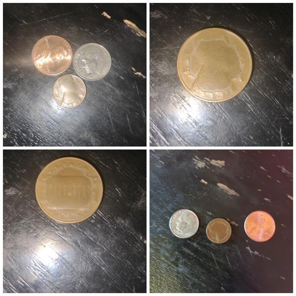 This is a penny stamped like a dime,&hellip;