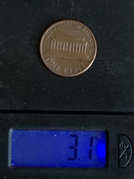 1982 D Lincoln Copper Small Date Weighing 3.1&hellip;
