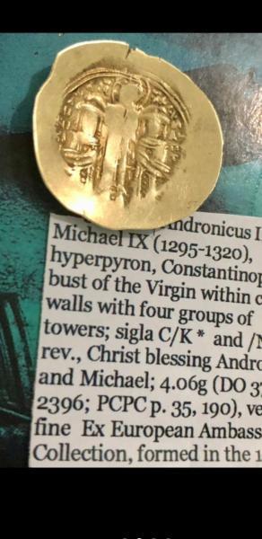 Byzantine gold coin needing it sold but can't…