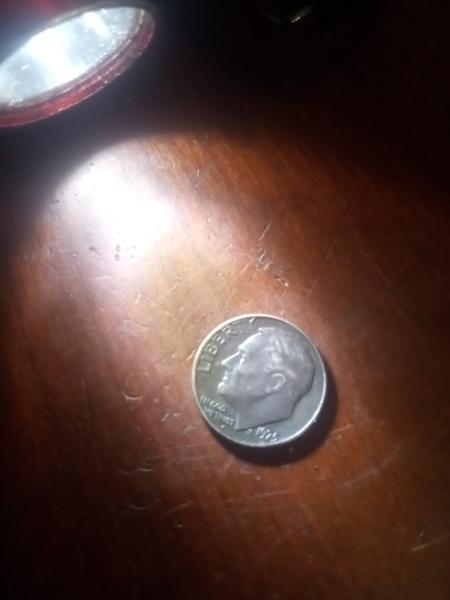 ? 1975 no s dime dark color grey