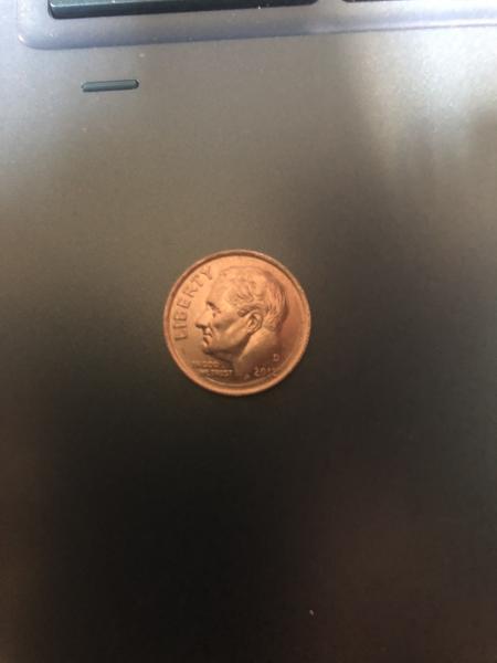 2012 d mint dime with the error running&hellip;