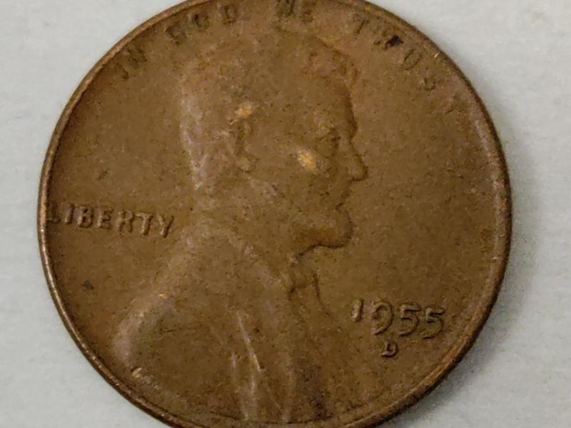 1955D penny. Visited mom at gravesite and this&hellip;