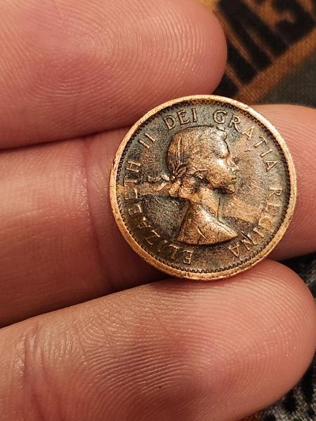 1964 Canadian Penny. Error/ misprint across the front&hellip;