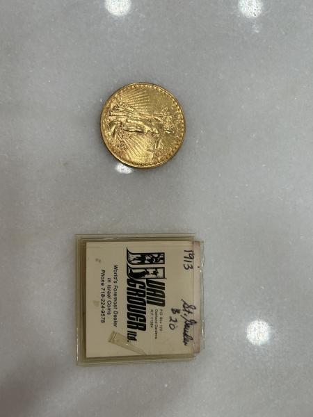 Circulated 1913 st gaudens $20 gold coin. Appraisal&hellip;