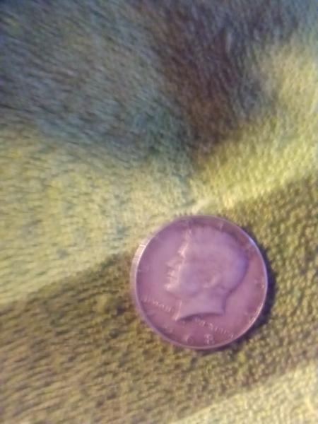 1968 D liberty half dollar