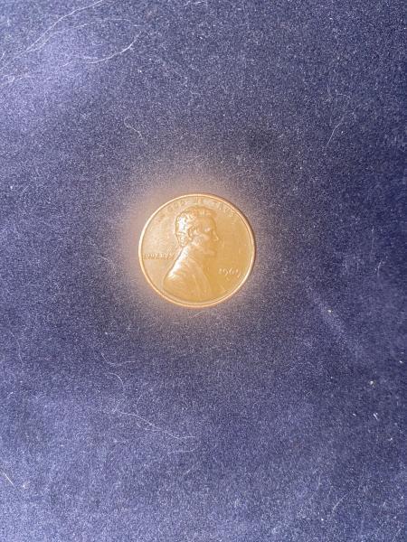 1969 copper penny D series