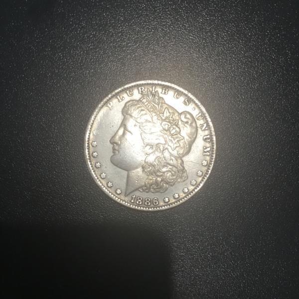 1886 silver penny with cc mint mark and&hellip;