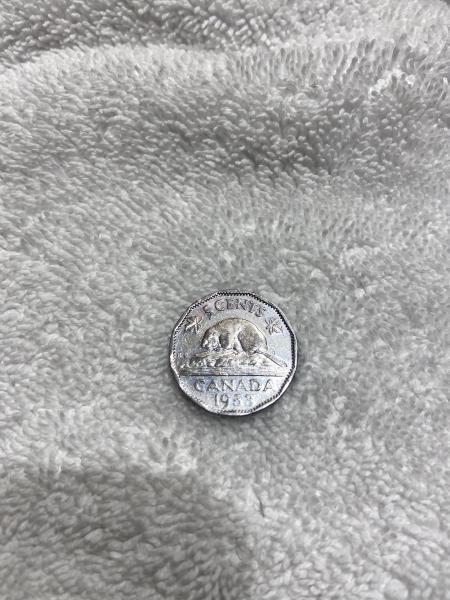 1953 Canadian nickel