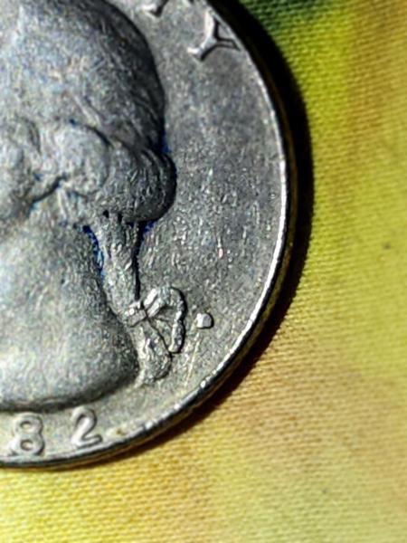 1982 Error Quarter *Double stamped "In God We&hellip;