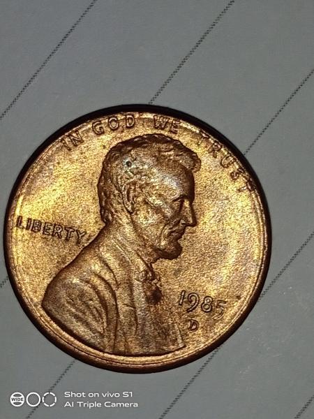 Printing error- God we trust 1985 -D one&hellip;