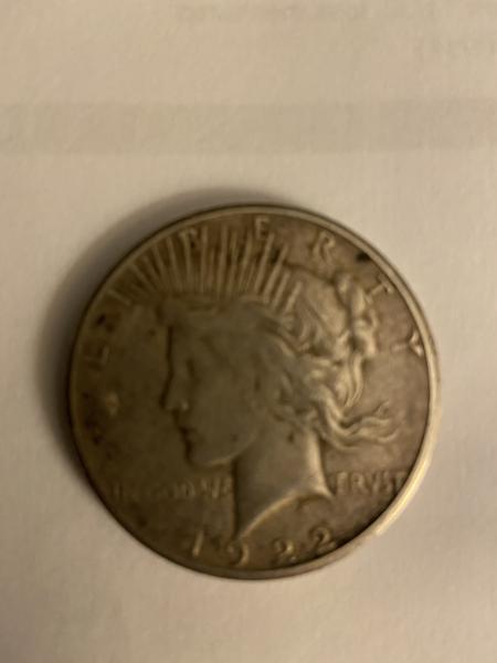 1922 silver dollar