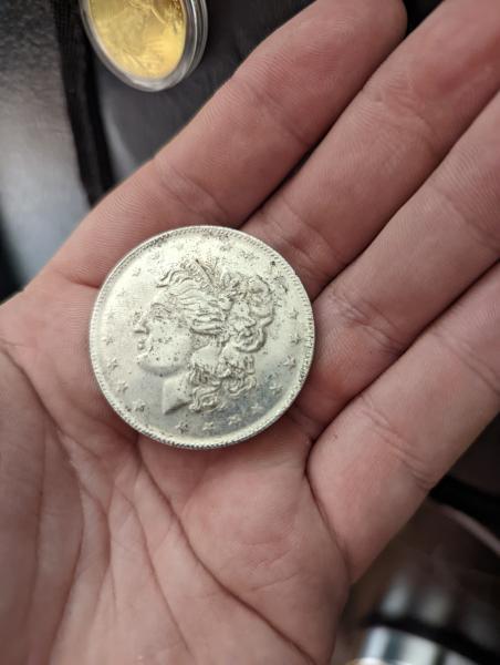 Looks to be a silver dollar but no&hellip;