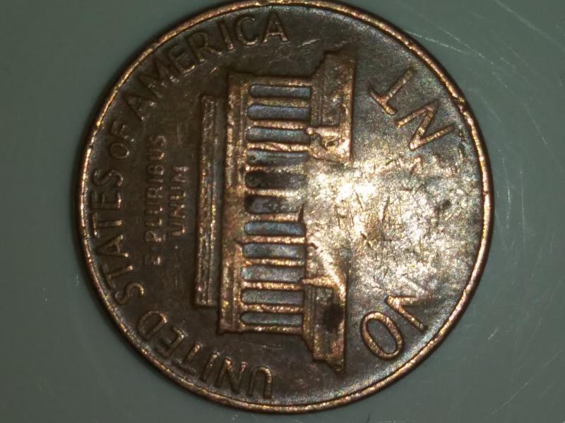 1968 d Lincoln penny with letters missing from&hellip;