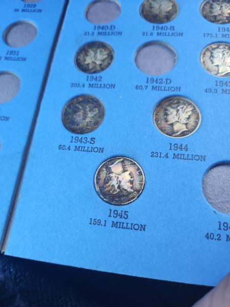Antique mercury head dimes