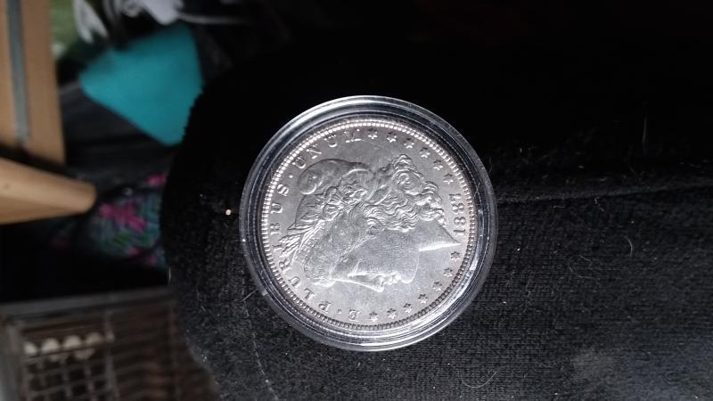Uncirculated Morgan silver dollars