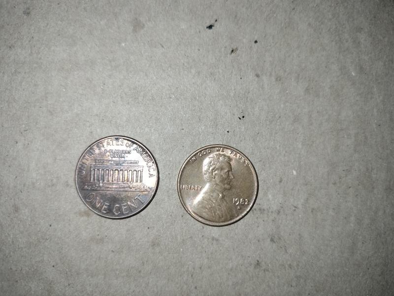 Left to right. 2002 D "Close AM" Penny&hellip;