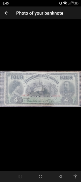Old 4 dollar bill