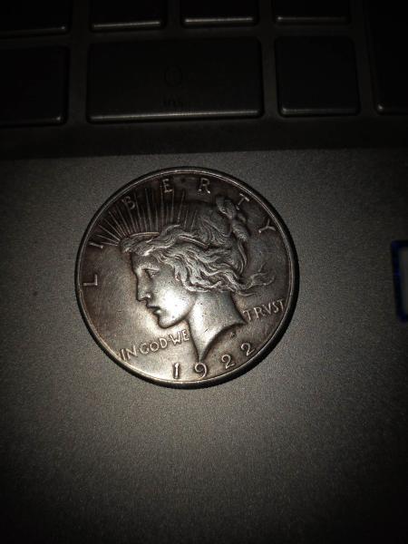 1922-S "In God We Trvst" Liberty dollar piece.&hellip;