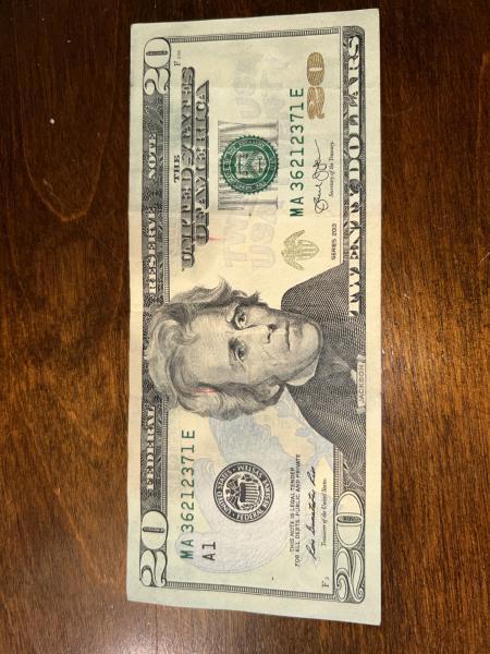 I have this 20$ bill that has a&hellip;