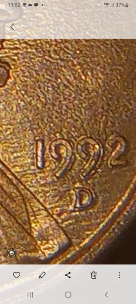 1992 D , Lincoln cent. Close AM with&hellip;