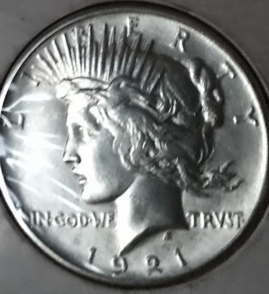 1921 peace dollar