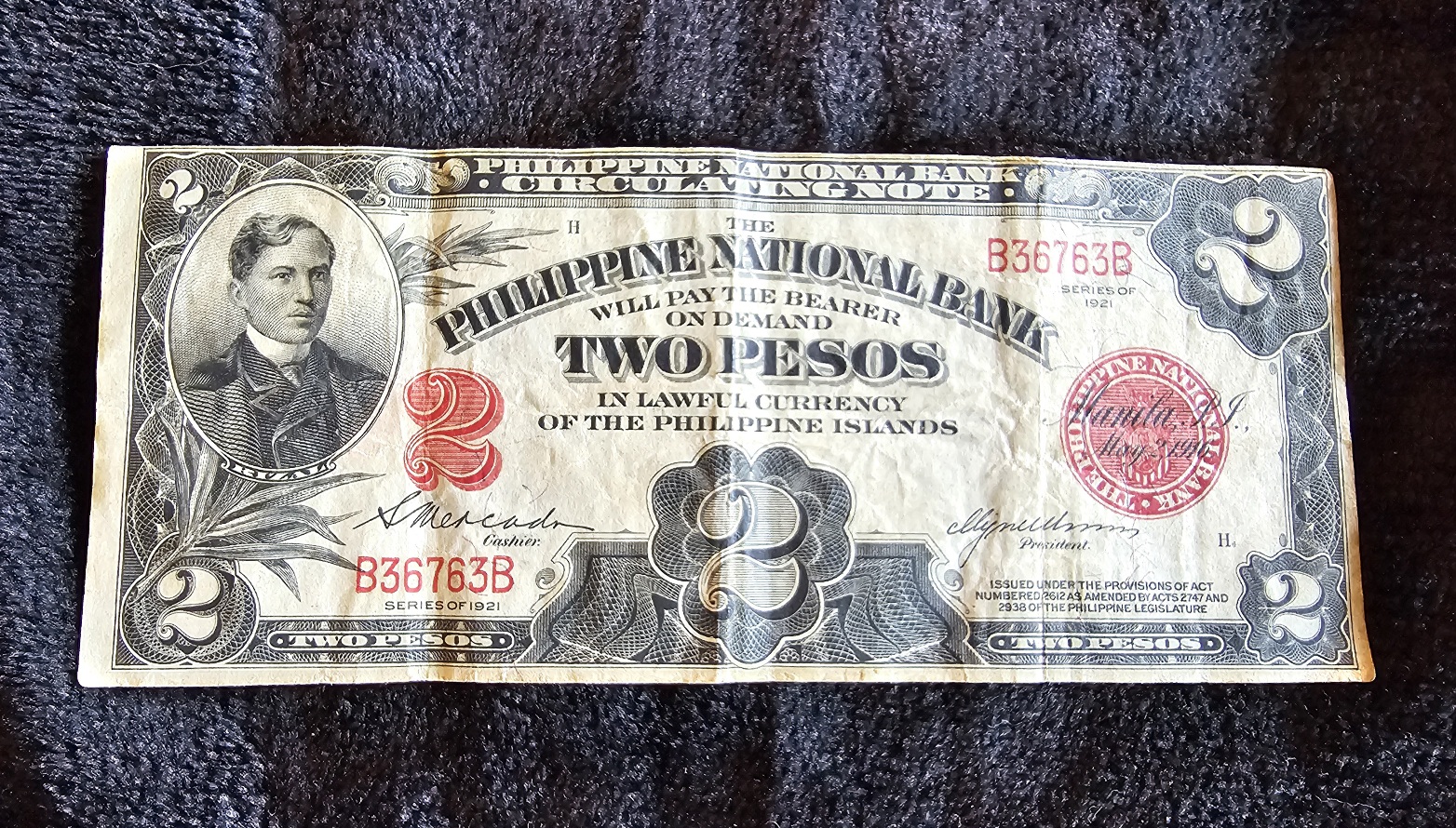 Hello, I have a 1921 Philippines 2 Peso…